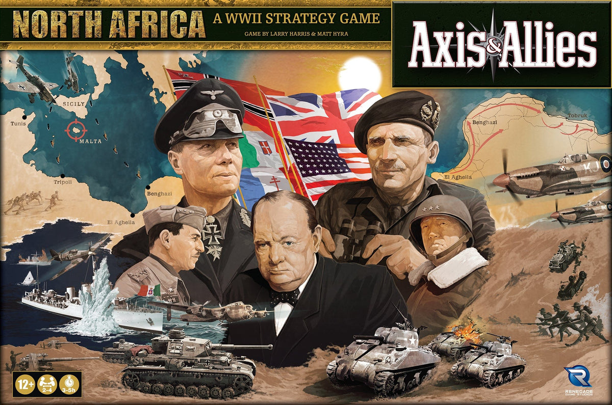 Renegade Games Studios Board Games Axis & Allies: North Africa 810011726895 RGS 02689