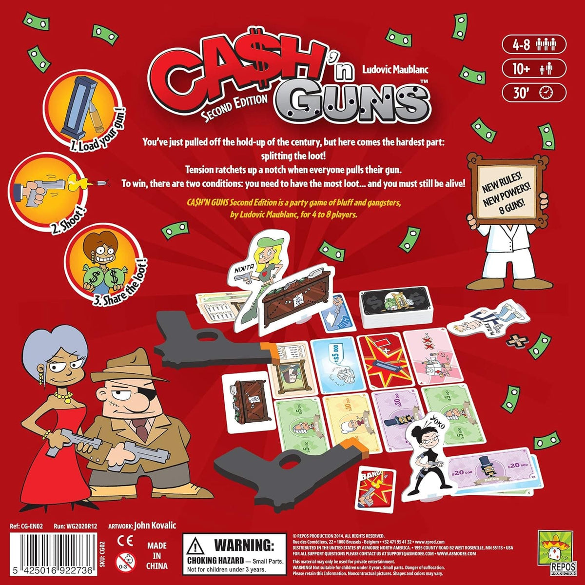 Repos Production Board Games Cash n Guns (2nd Edition) 5425016922736 CG02