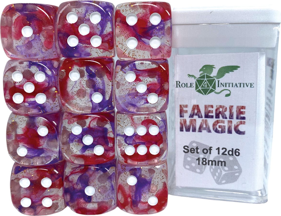 Role 4 Initiative Dice > Role 4 Initiative Role 4 Initiative: Dice Set - Diffusion Faerie Magic (12d6) 642896839687 R4I 50507-12P