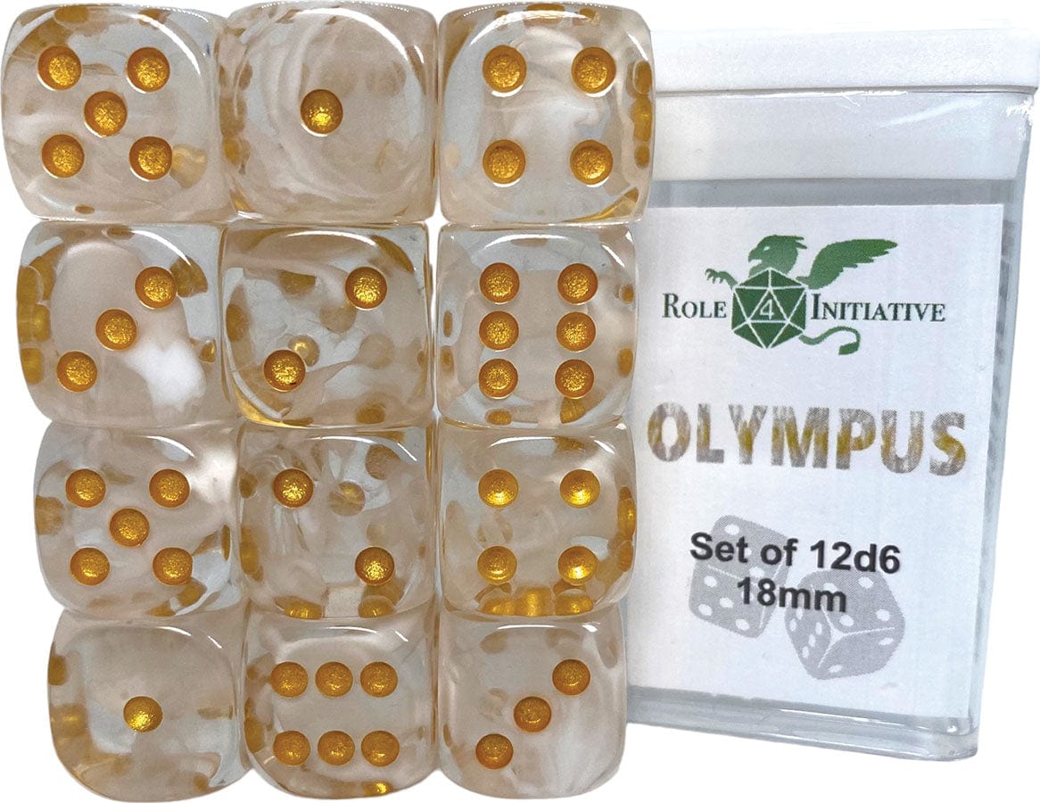 Role 4 Initiative Dice > Role 4 Initiative Role 4 Initiative: Dice Set - Diffusion Olympus (12d6) 642896839366 R4I 50416-12P