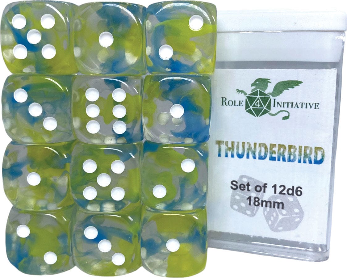 Role 4 Initiative Dice > Role 4 Initiative Role 4 Initiative: Dice Set - Diffusion Thunderbird (12d6) 642896839748 R4I 50513-12P