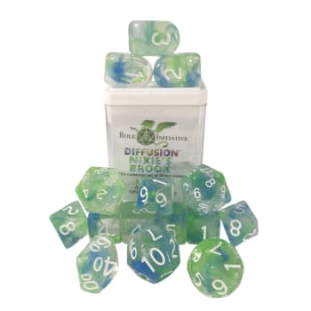Role 4 Initiative Dice > Role 4 Initiative Role 4 Initiative: Polyhedral Dice 15ct - Diffusion Nixies Brook 642896821552 R4I 50533-FC