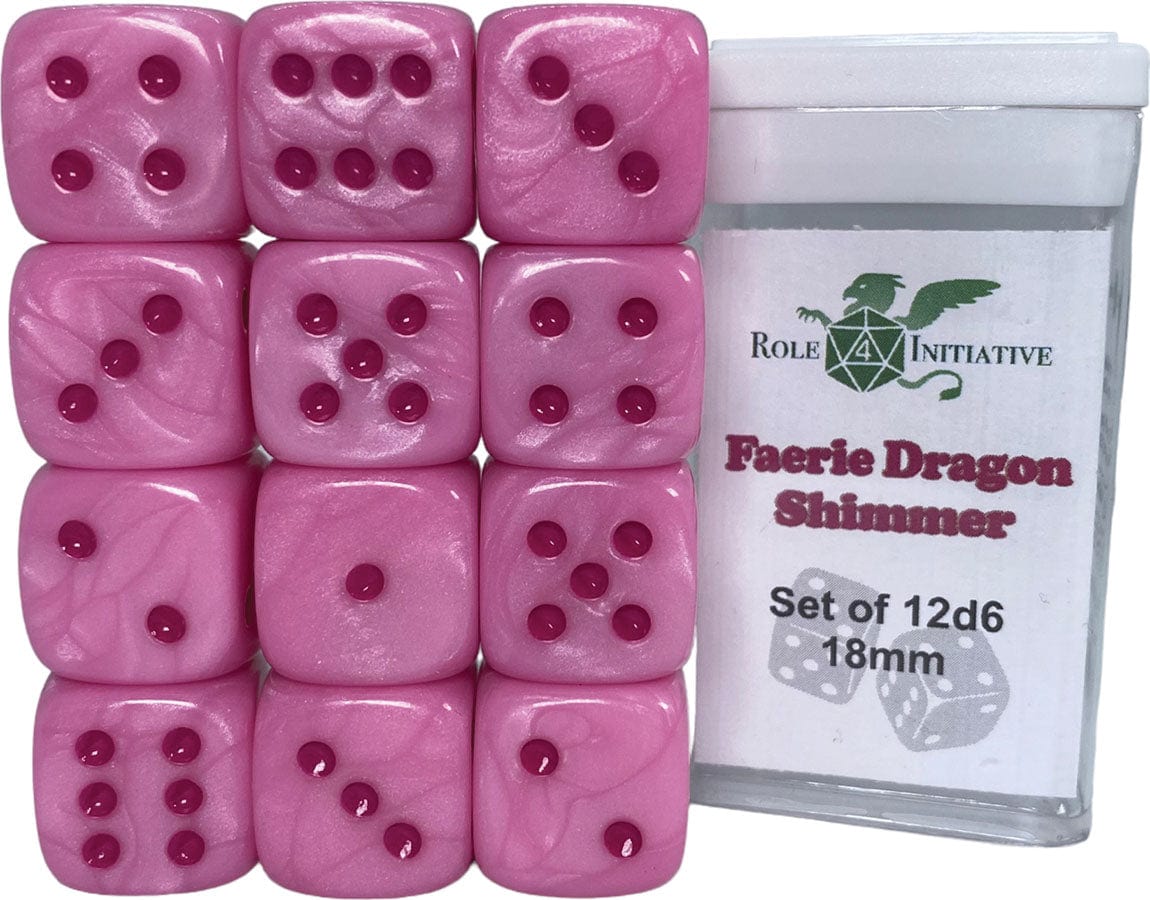 Role 4 Initiative Dice > Role 4 Initiative Role 4 Initiative: D6 Dice Set - Faerie Dragon Shimmer (12d6) 642896838819 R4I 50304-12P