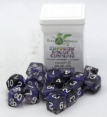 Role 4 Initiative Dice > Role 4 Initiative Role 4 Initiative: Polyhedral Dice 15ct - Diffusion Rogues Cunning 642896821514 R4I 50529-FC