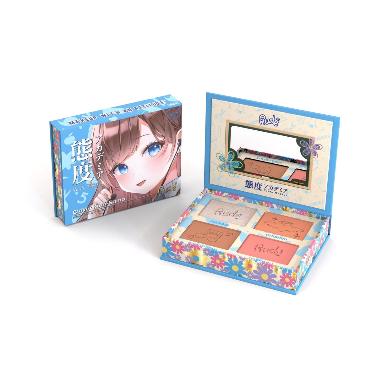 Rude Cosmetics Cosmetics > Palettes Rude Cosmetics - Mange Face Palette - Clever Kirei-Sama 810079383474 38347