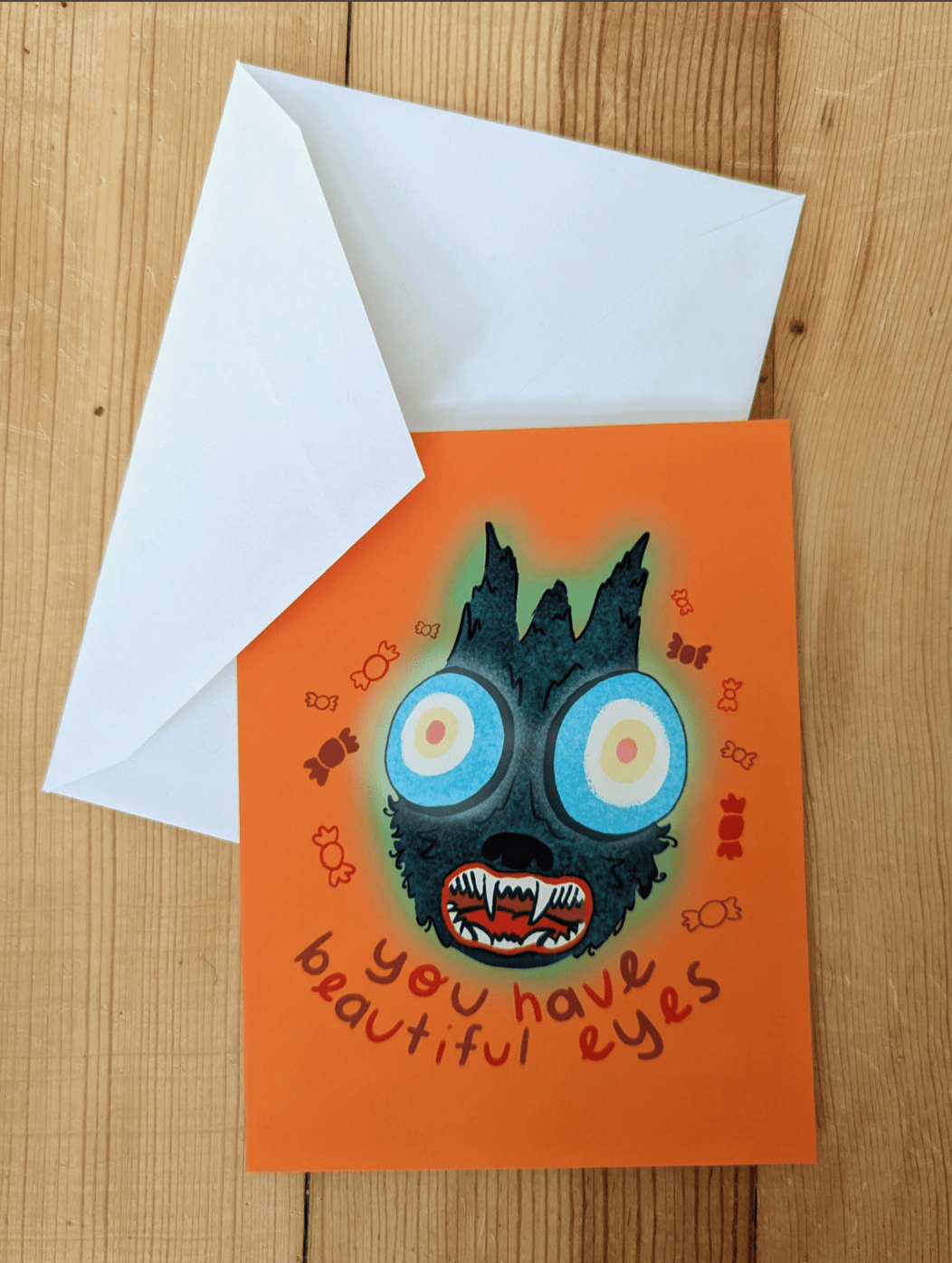 Sadsquatch Non-Collectible Card You Have Beautiful Eyes - Over the Garden Wall Card CARDS-BFULE