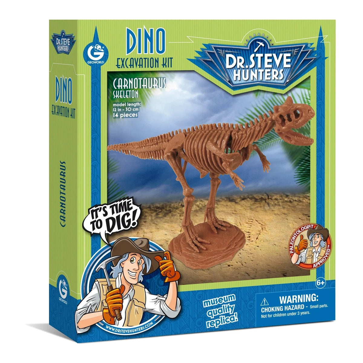Safari, Ltd. Model Kits > Other Model Kits Geoworld: Dino Excavation Kit - Carnotaurus Skeleton 811170018197 102410