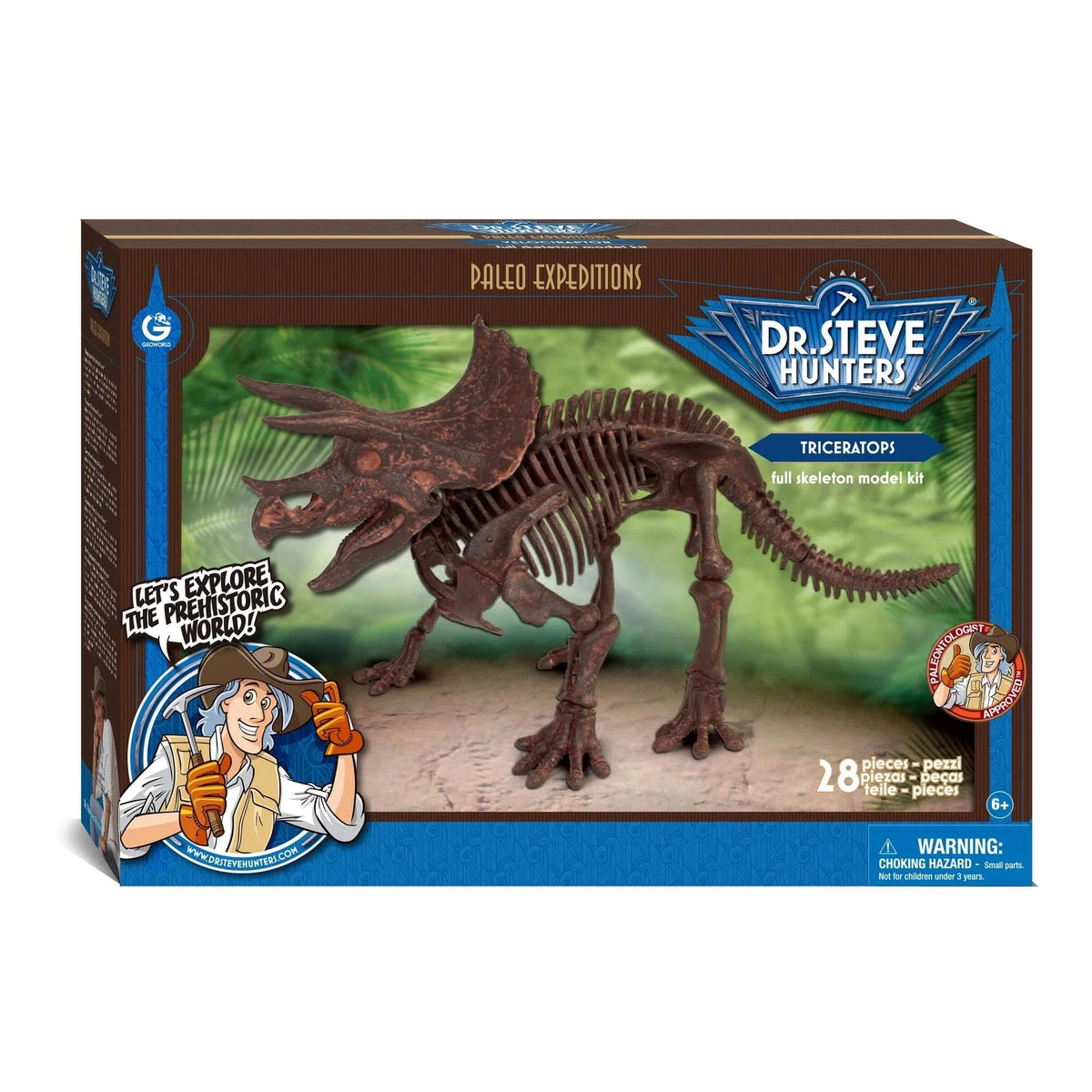 Safari, Ltd. Model Kits > Other Model Kits Geoworld: Paleo Expeditions - Triceratops Kit 811170017961 102395
