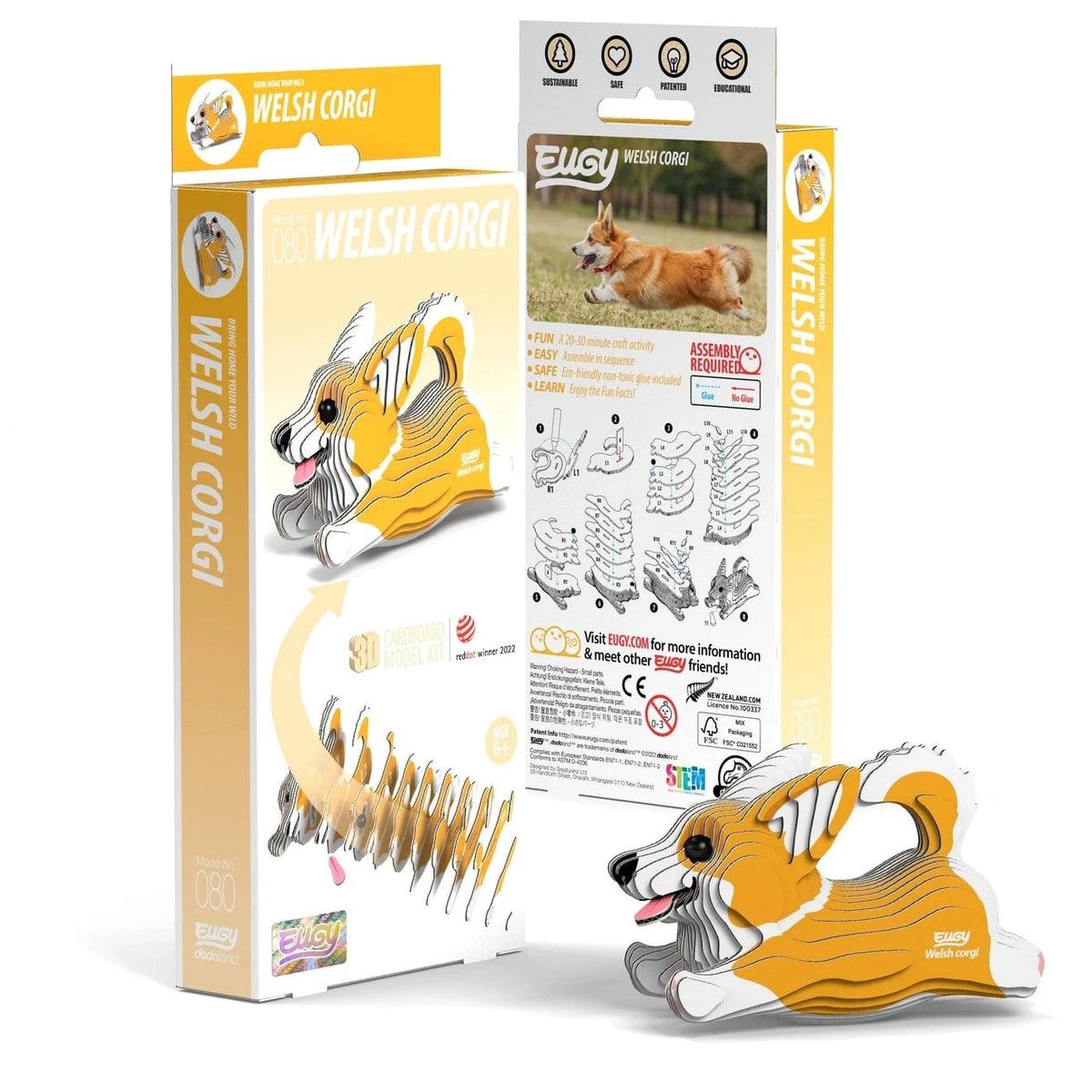 Safari, Ltd. Puzzles > 3D Puzzles Eugy: 3D Corgi - Welsh Corgi 9421035150828 105661