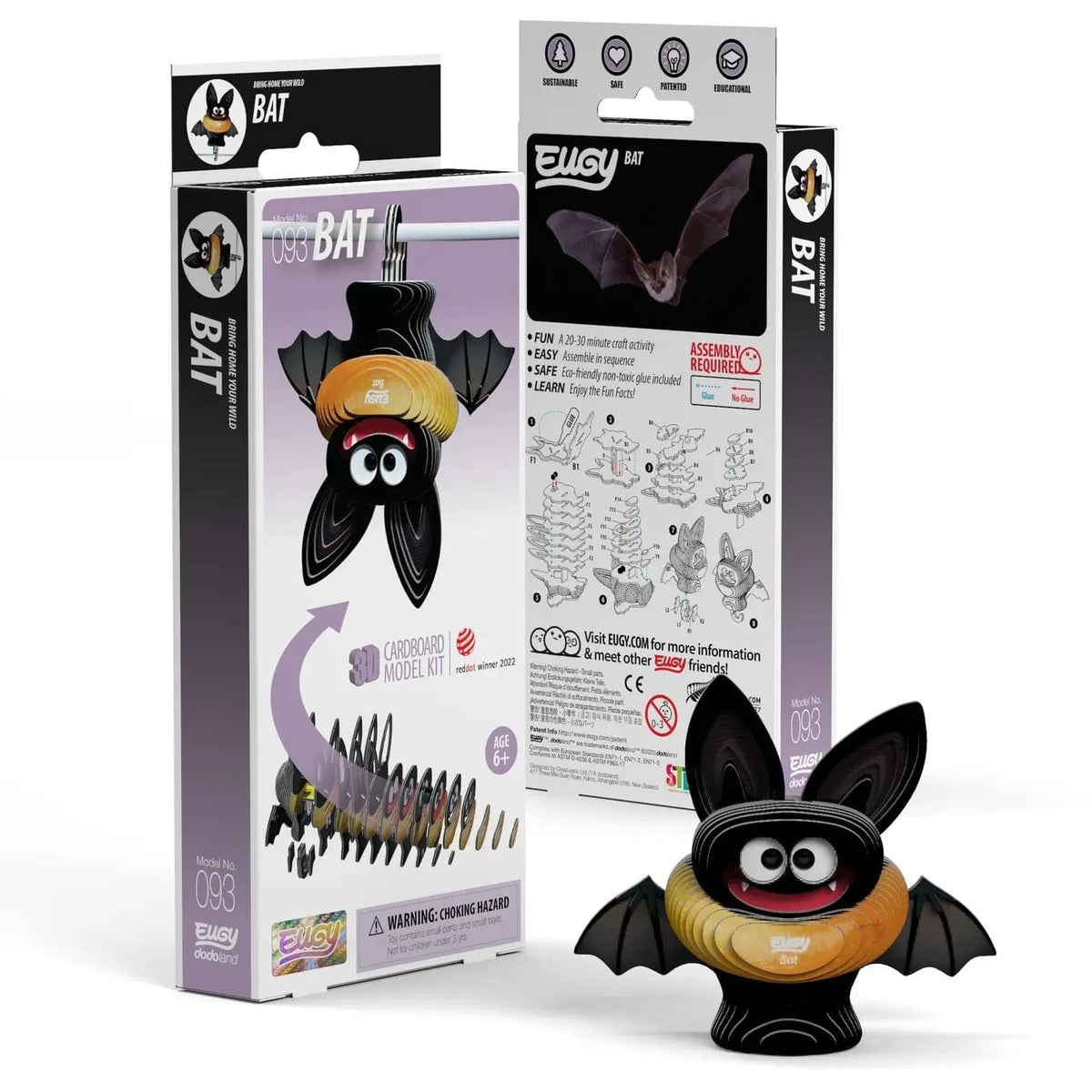 Safari, Ltd. Puzzles > 3D Puzzles Eugy: 3D Puzzle - Bat 9421036940152 105674