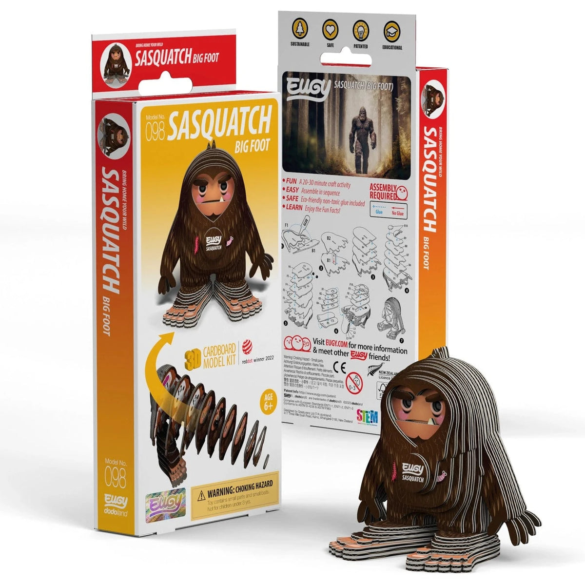 Safari, Ltd. Puzzles > 3D Puzzles Eugy: 3D Puzzle - Sasquatch 9421036940206 106045