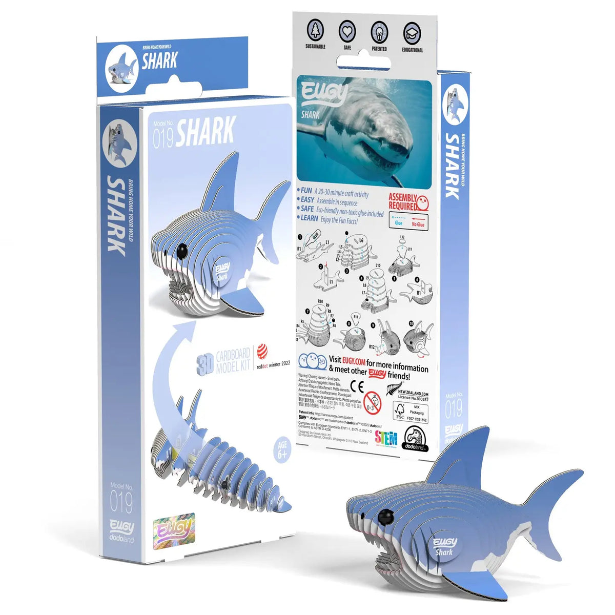 Safari, Ltd. Puzzles > 3D Puzzles Eugy: 3D Puzzle - Shark 9421035150187 105600
