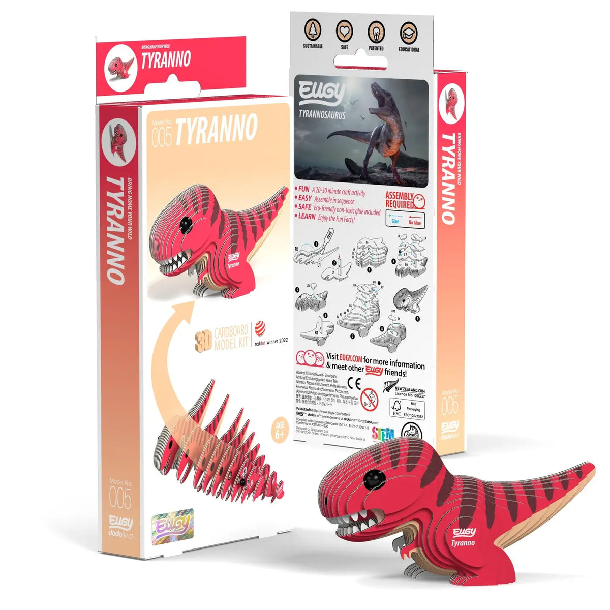 Safari, Ltd. Puzzles > 3D Puzzles Eugy: 3D Puzzle - Tyranno 9421035150040 105586