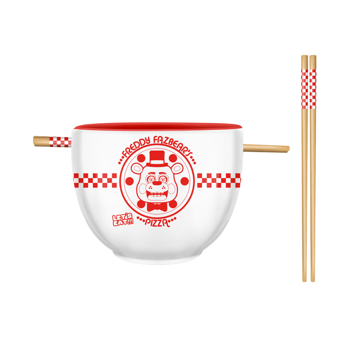 Silver Buffalo FNAF Freddy Fazbears Pizza Box Logo Boxed 20oz Ceramic Ramen FNF814KDB : FNF814KDB-CI012SB