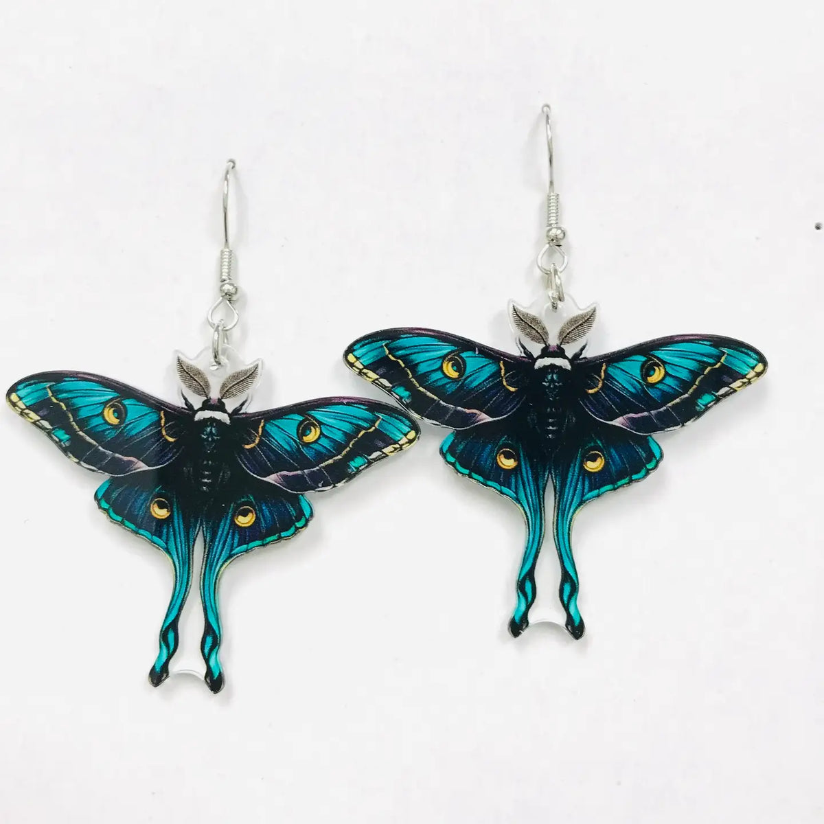 SimpleNGreat Apparel Blue Luna Moth Earrings 70888700
