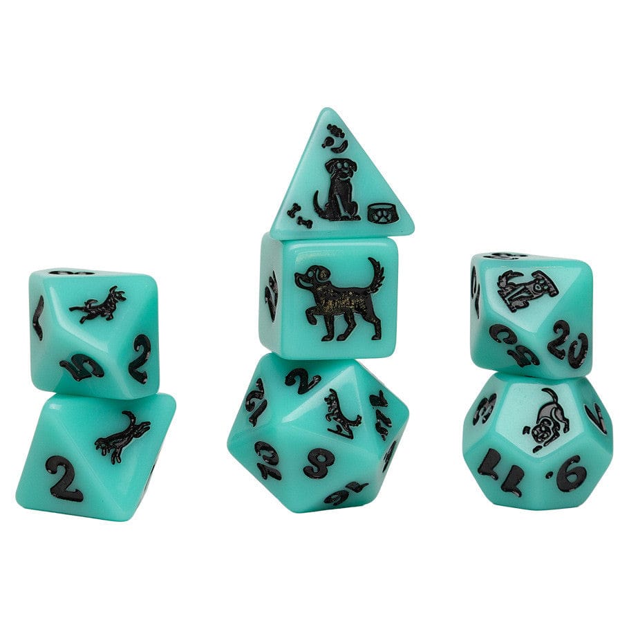 Sirius Dice Dice > Sirius Dice 7-Set Animal Dice: Seafoam Shepherd 810113711768 SDZ002601