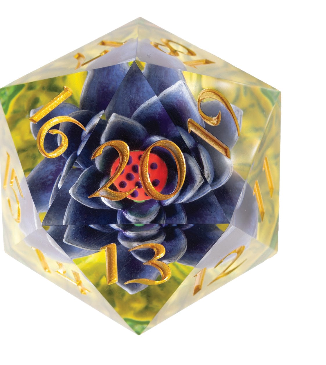 Sirius Dice Dice > Sirius Dice Black Lotus 54mm Spindown D20 810113710396 SDZ 3001-01