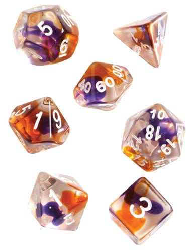 Sirius Dice Dice > Sirius Dice Sirius Dice: RPG Dice 7ct - Purple, Orange Clear 850001609166 SDZ 0002-02