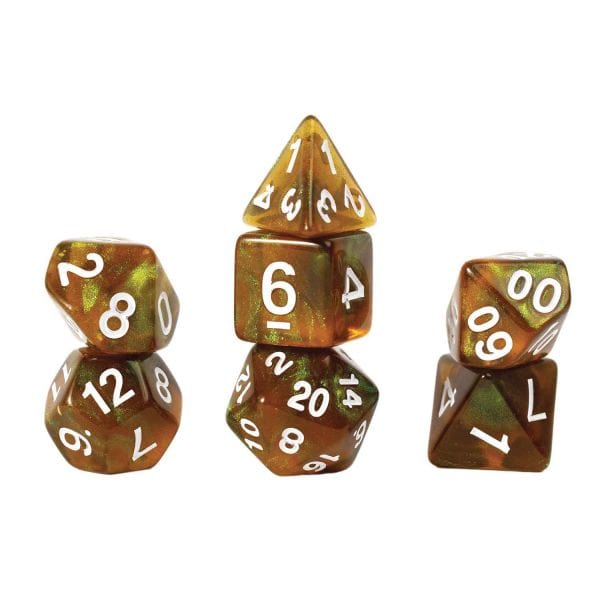 Sirius Dice Dice > Sirius Dice Sirius Dice: RPG Dice 7ct - Treasure Series, Peridot 810113710440 SDZ 0016-05