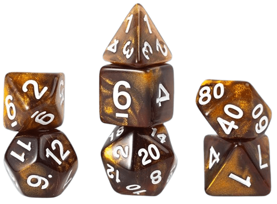 Sirius Dice Dice > Sirius Dice Sirius Dice: RPG Dice 7ct - Treasure Series, Topaz 810113710457 SDZ 0016-06