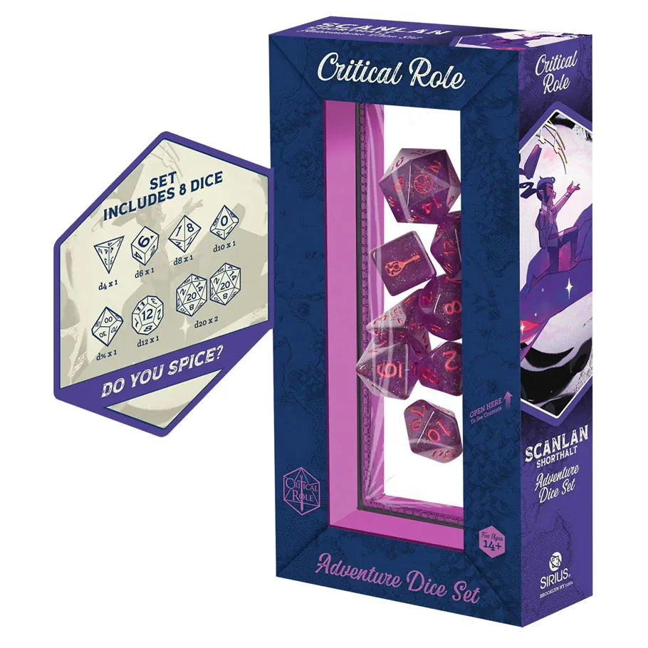 Sirius Dice Dice > Sirius Dice Vox Machina Adventure Dice: 7-Set - Scanlan Shorthalt 810113711942 SDZ400105