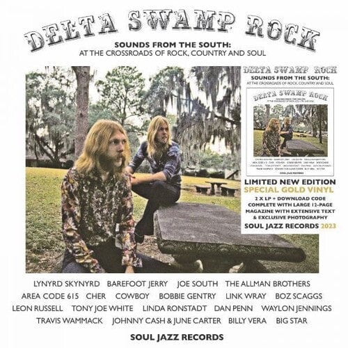 Soul Jazz Records Presents Music > Vinyl Records Various Artists - Delta Swamp Rock, Sounds From the South: At The Crossroads of Rock, Country, and Soul (Gold Vinyl) 5026328205205 SLJZ520.1