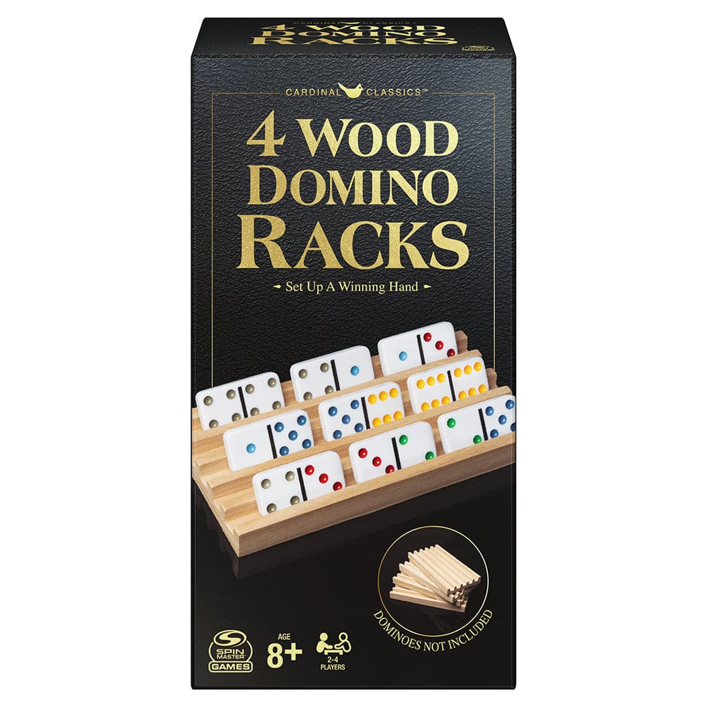 Spin Master Board Games > Accessories SPIN MASTER: WOOD DOMINO RACKS 4 CT 778988391808 6061226