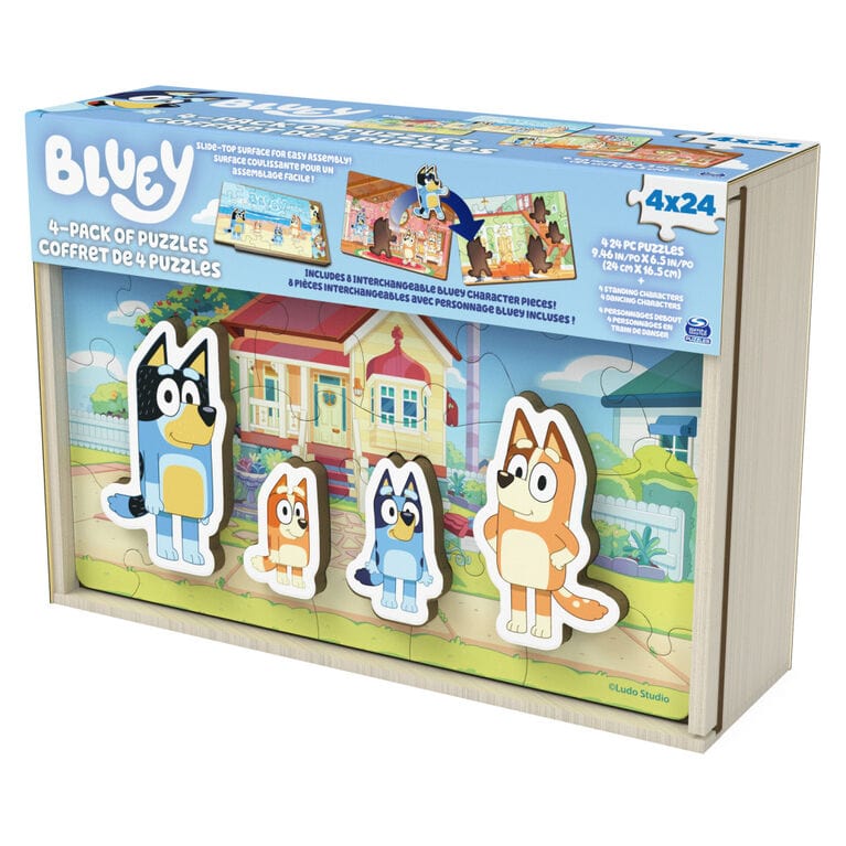 Spin Master Puzzles > Jigsaw Puzzles Bluey 4-Pack of Puzzles 778988410813 10813