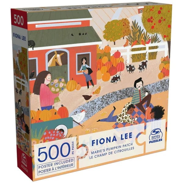 Spin Master Puzzles > Jigsaw Puzzles Fiona Lee Cozy Marie's Pumpkin Patch - 500 Piece Puzzle 778988438701 6056426