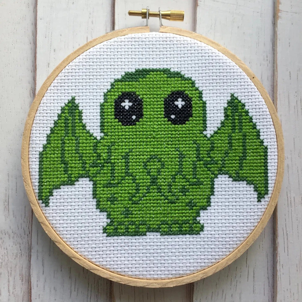 Spot Colors Hobby Supplies > Supply Kits Cross Stitch Diy Kit - Cute Cthulhu 47634787 CS081
