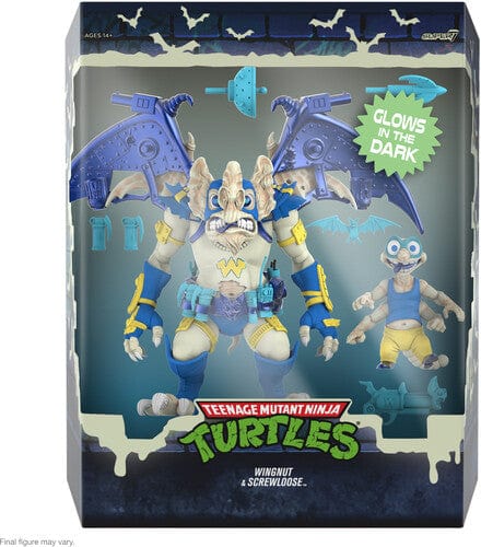 Super7 Toys > Action Figures > Super7 Ultimates!: Teenage Mutant Ninja Turtles - Wingnut & Screwloose (Glow-in-the-Dark) 840049889576 SUSV89576