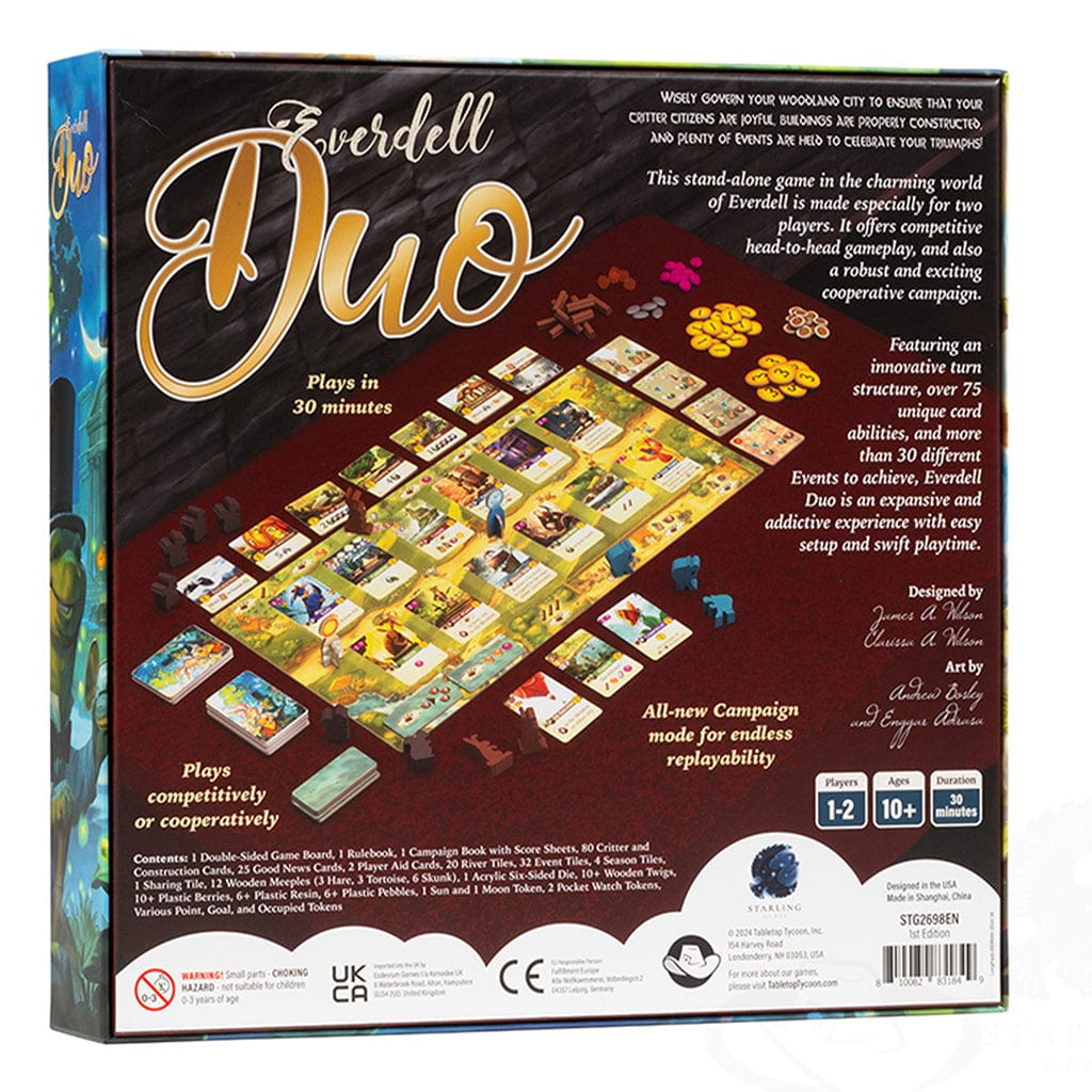 Tabletop Tycoon Board Games Everdell Duo 810082831849 STG2698EN