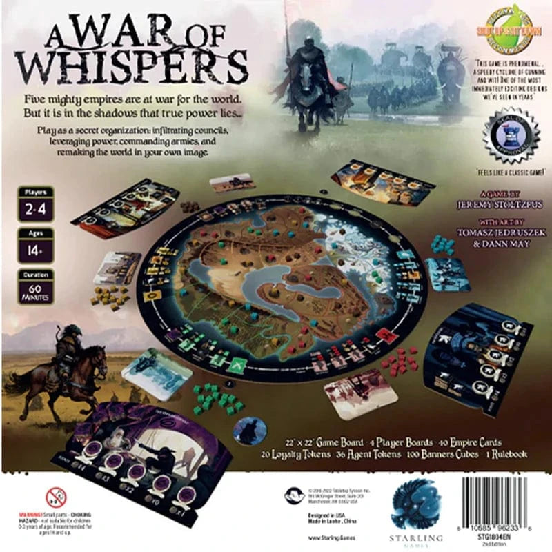 Tabletop Tycoon Board Games > Large Box Games A War of Whispers 610585962336 ST1804