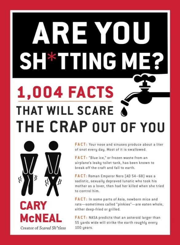 TarcherPerigee Books > Art & Gifts > Novelties Are You Sh*tting Me?: 1,004 Facts That Will Scare the Crap Out of You - Paperback 9780399168192 MC-33453