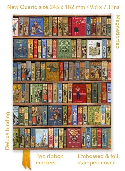 Texas Bookman Journals Bodleian Libraries: High Jinks Bookshelves Quarto Journal (Foiled Lined Journal) 9781804177532 2309050