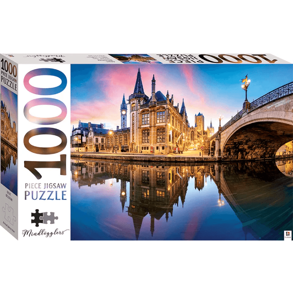 Texas Bookman Puzzles > Jigsaw Puzzles Gent, Belgium 1000 Piece Jigsaw Puzzle 855163004866 2306119