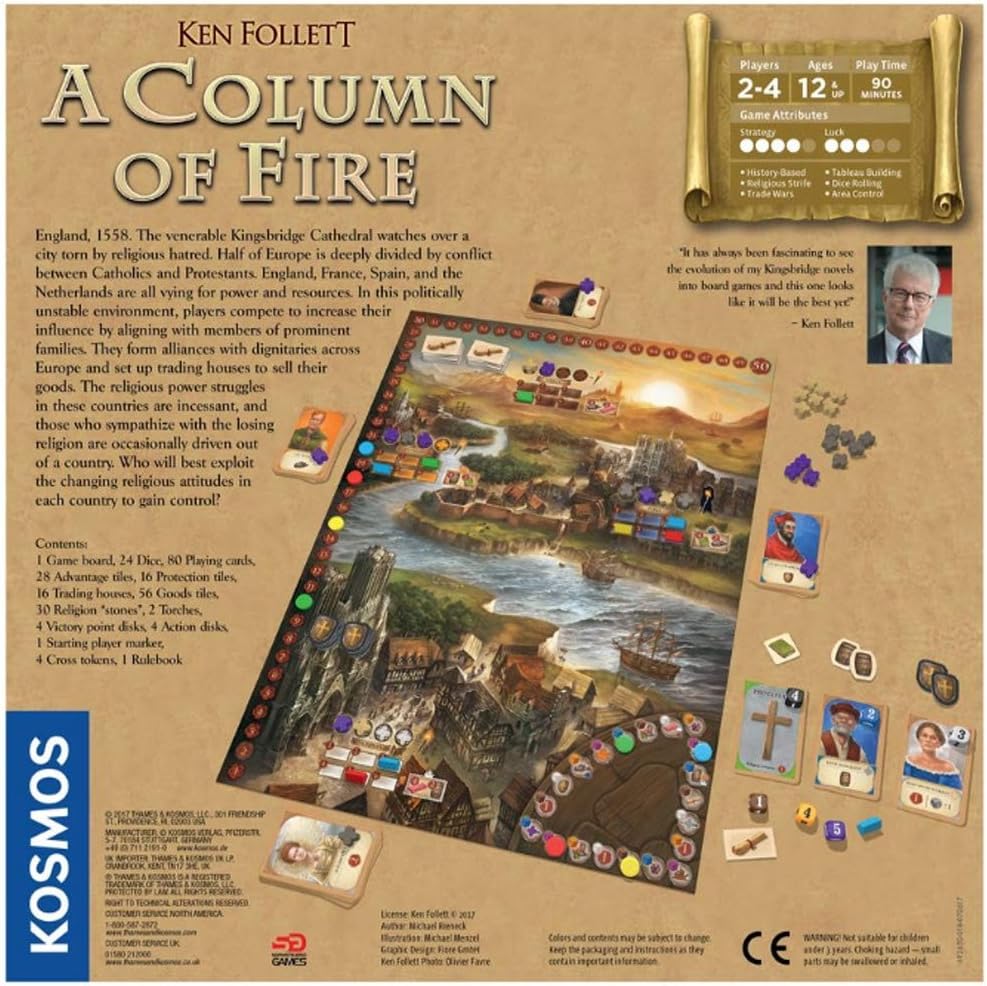 Thames & Kosmos Board Games > Large Box Games A Column of Fire 814743013018 TAK 692650
