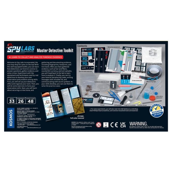 Thames & Kosmos Board Games Spy Labs: Master Detective Toolkit 814743016378 THK548001