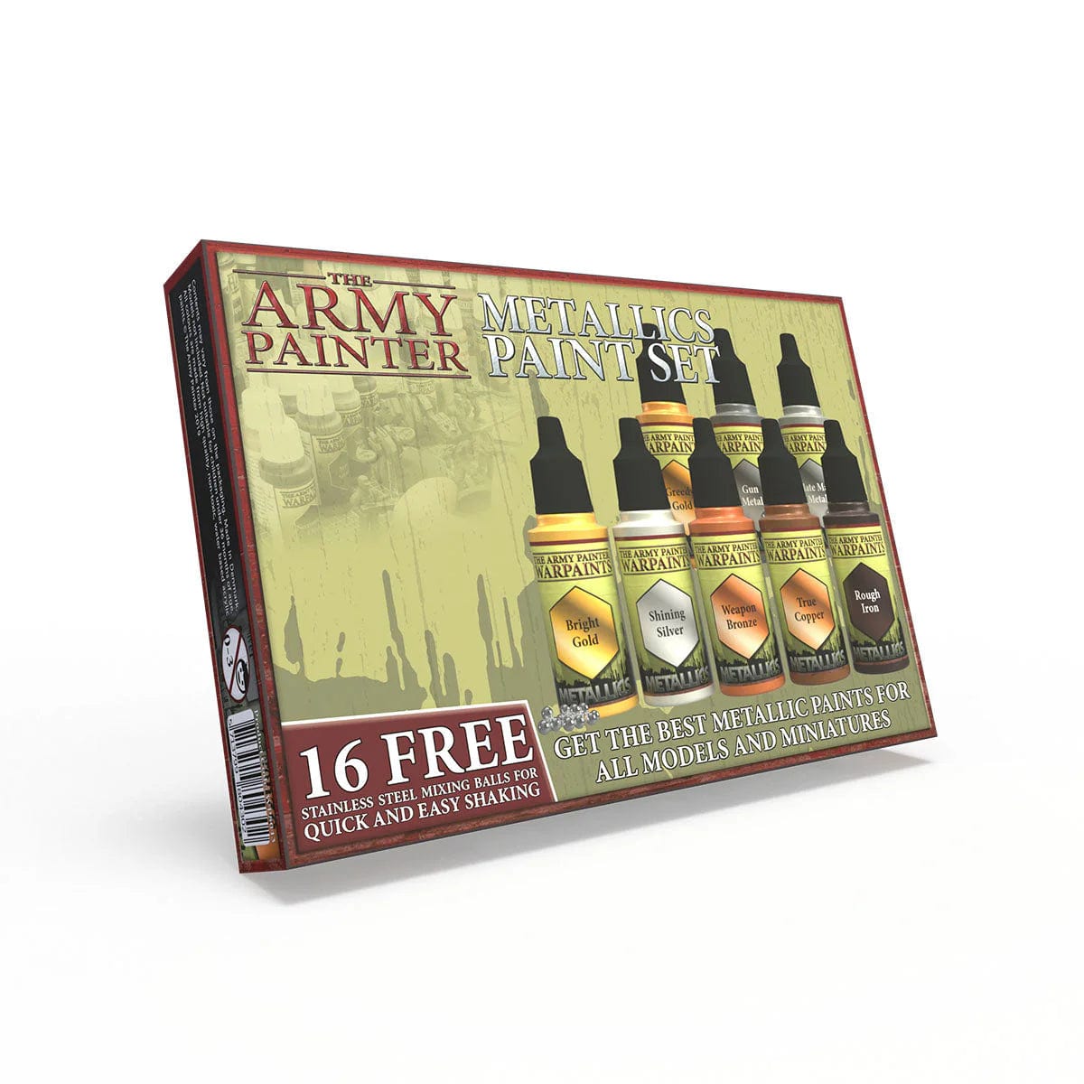 The Army Painter Hobby Supplies > Paints Army Painter: Warpaints - Metallics Paint Set 5713799804302 TAP WP8043