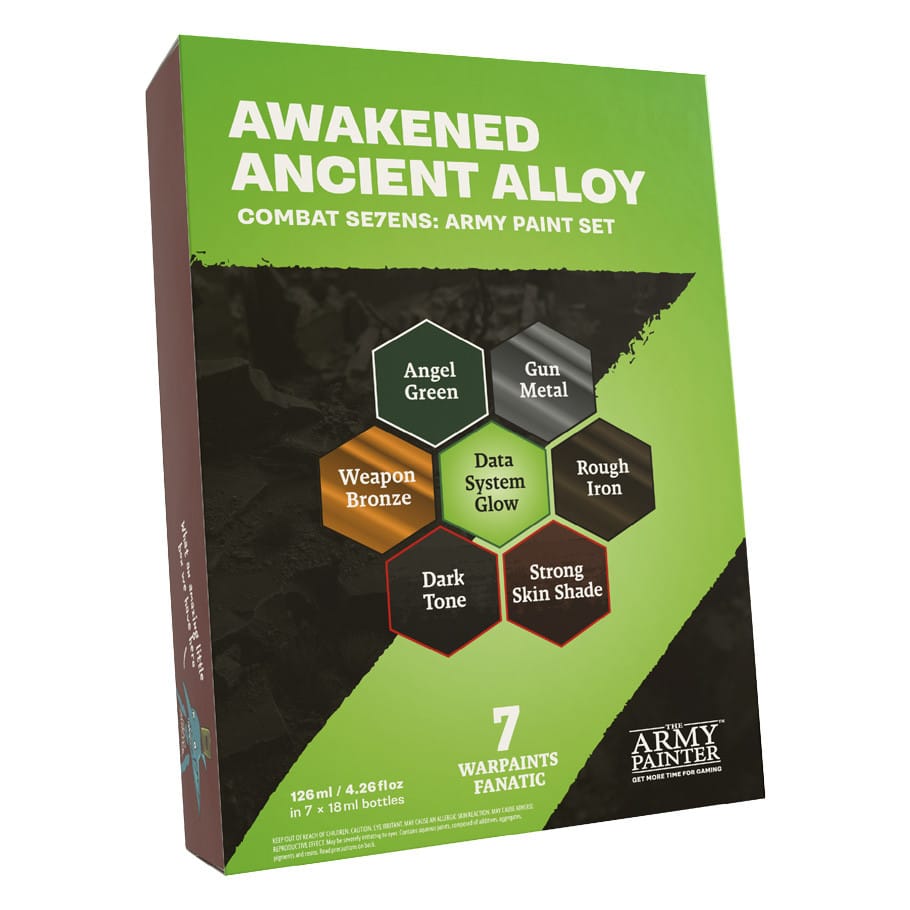 The Army Painter Hobby Supplies > Paints Warpaints Combat Se7ens: Awakened Ancient Alloy Army Paint Set 5713799812109 AMYWP8121