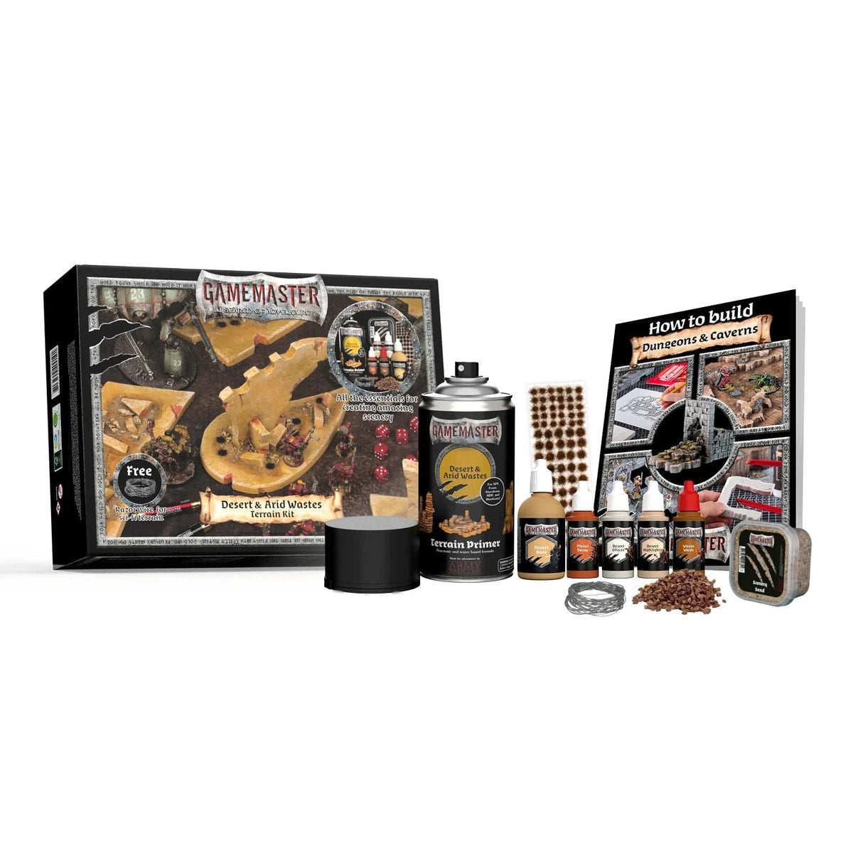 The Army Painter Hobby Supplies > Supply Kits Army Painter: Gamemaster - Desert & Arid Wastes Terrain Kit 5713799400191 TAP GM4001