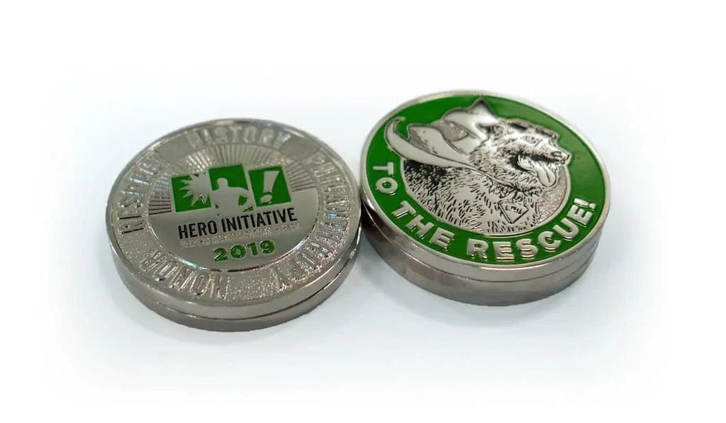 THE HERO INITIATIVE Coin > Hero Initiative Hero Initiative: 2019 CHALLENGE COIN (DOG) 53211132 TE-HEROINITIATIVE-COIN-2019DOG