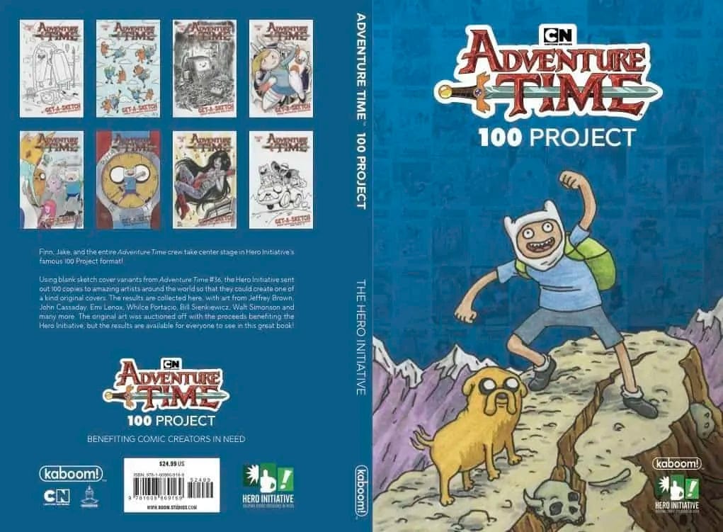 THE HERO INITIATIVE Graphic Novel > Hero Initiative Hero Initiative: ADVENTURE TIME 100 PROJECT LIMITED EDITION HARDCOVER 39801084 TE-HEROINITIATIVE-AT100HC