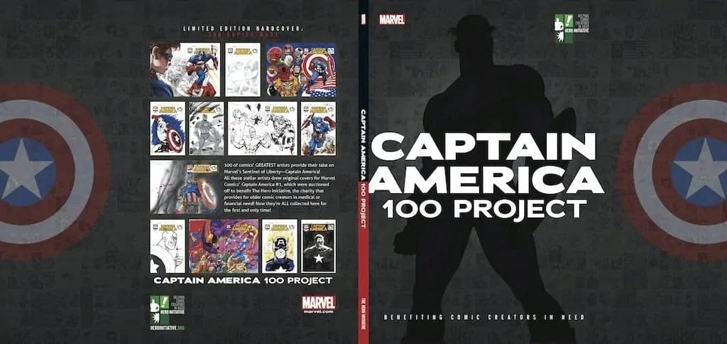 THE HERO INITIATIVE Graphic Novel > Hero Initiative Hero Initiative: CAPTAIN AMERICA 100 PROJECT HARDCOVER CAPTAIN100HC TE-HEROINITIATIVE-CAPAMERICA100HC