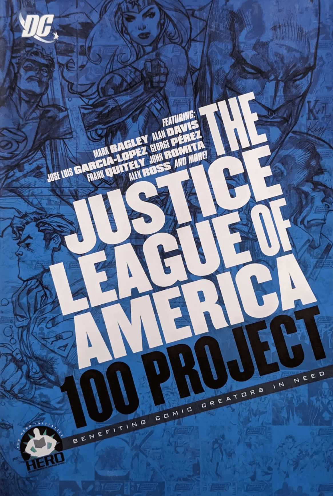 THE HERO INITIATIVE Graphic Novel > Hero Initiative Hero Initiative: JUSTICE LEAGUE OF AMERICA 100 PROJECT HARDCOVER 58421244 TE-HEROINITIATIVE-JLA100HC