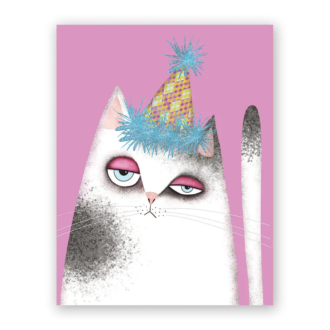 The Mincing Mockingbird Stationery > Greeting Cards Cat Yay Birthday Card 3047yay
