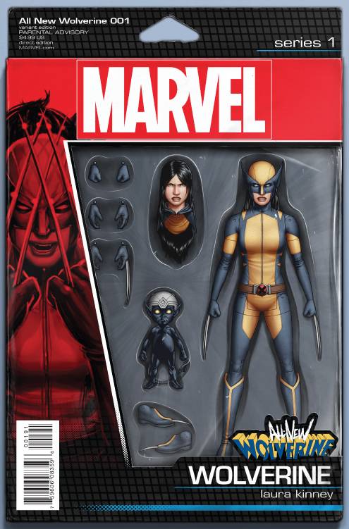 Third Eye Comics Comic Books ALL NEW WOLVERINE #1 CHRISTOPHER ACTION FIGURE VAR 75960608359600191