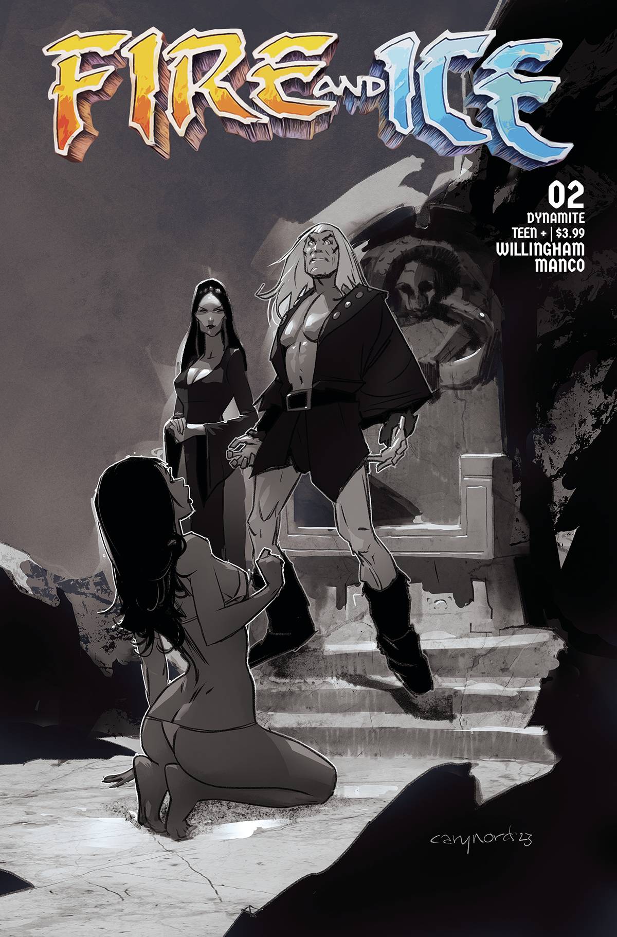Dynamite Comic Books > Incentives FIRE AND ICE #2 CVR G 1:15 INCV NORD B&W 72513033059802071 JUL230201