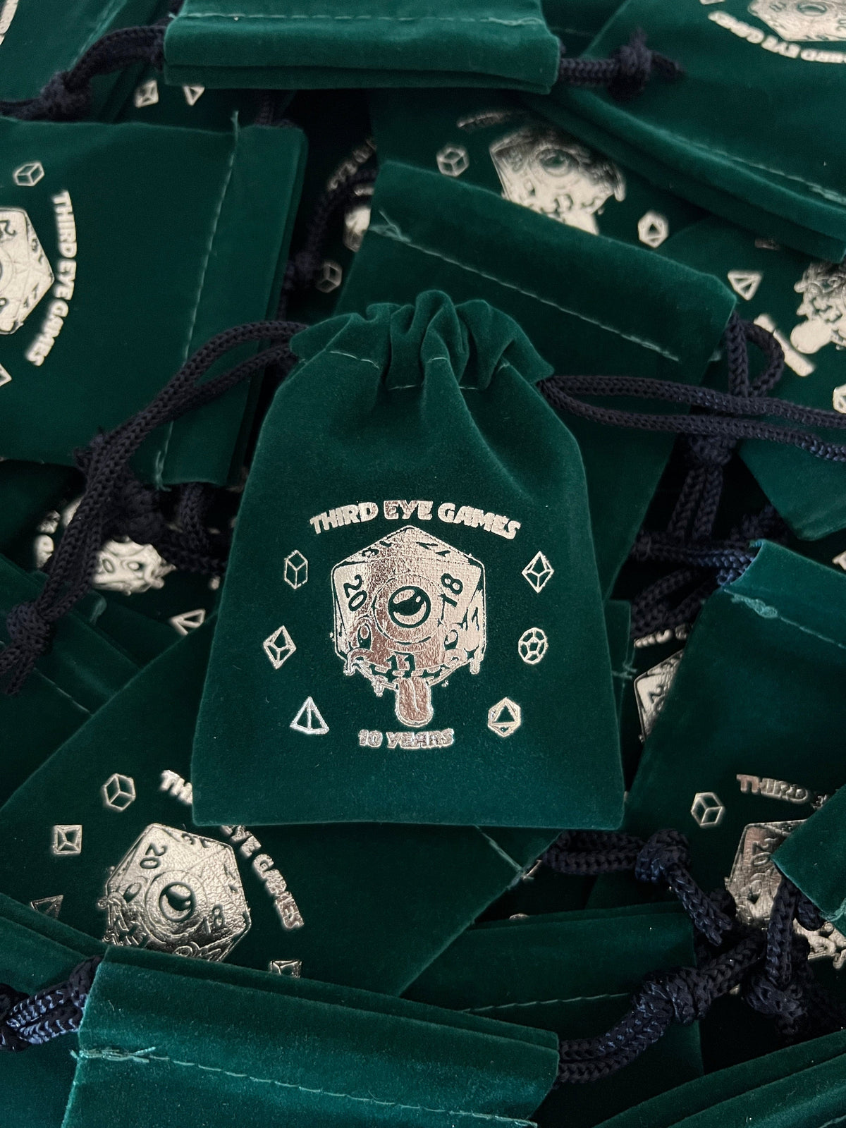 Third Eye Comics Game Supplies > Dice Storage Third Eye Games 10 Year Anniversary Dice Bag