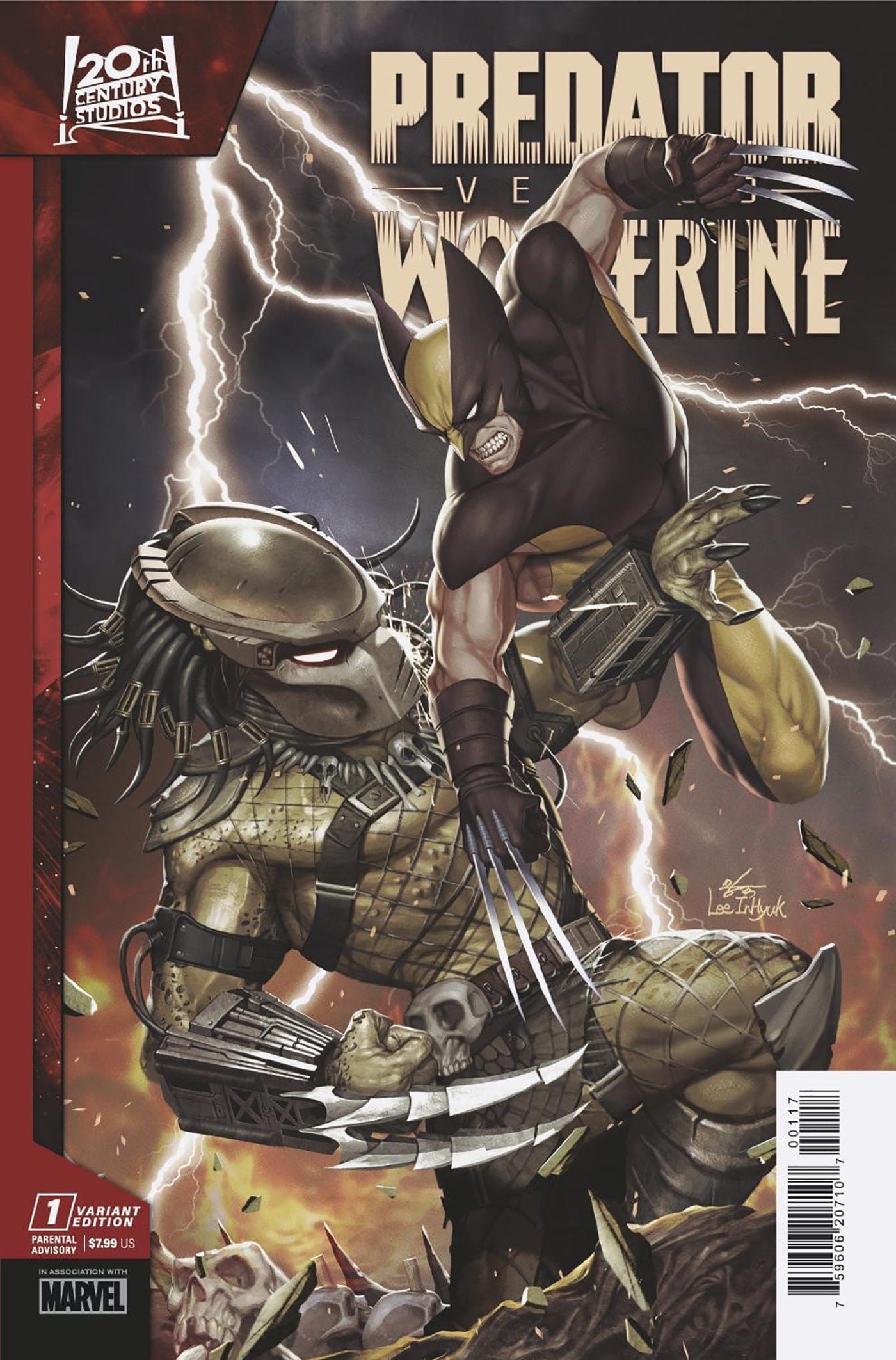 PREDATOR VS WOLVERINE #1 1:50 INCV INHYUK LEE VAR